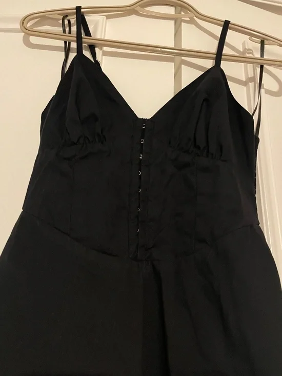 Black Corset Dress w/ Pockets - Picture 4 of 5